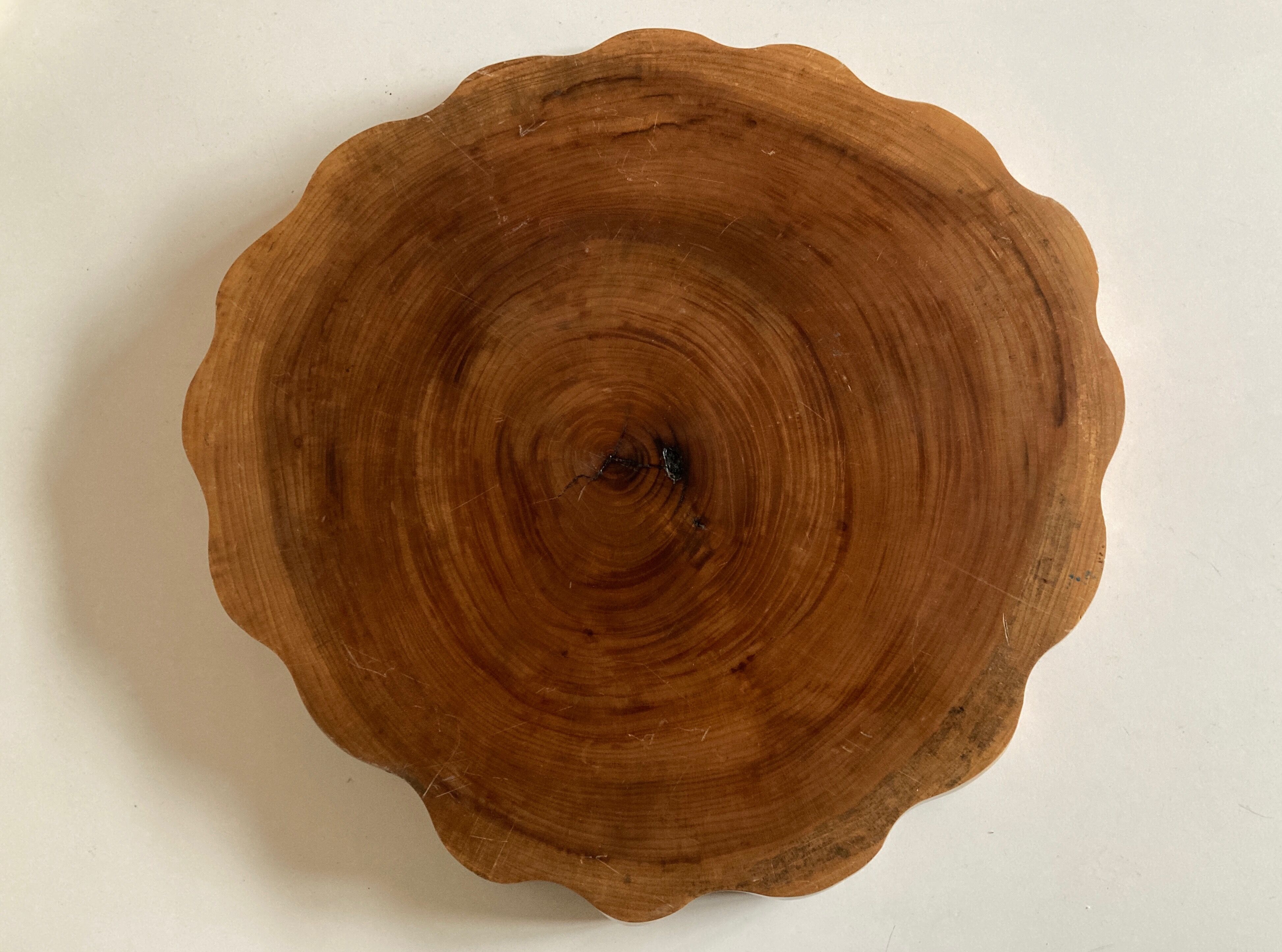 Massive elm log tray Japan 1970