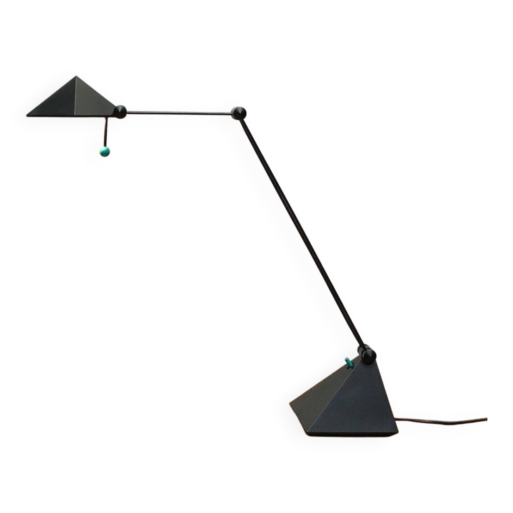 Vintage German postmodern table lamp by Lungean + Pellmann for Brilliant Leuchten
