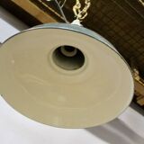 Workshop pendant light in enamelled sheet metal