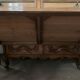 Flat desk louis XVI style Green leather top XX century