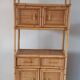 Rattan stand shelf and canning 50s