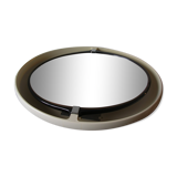 Ancien miroir ovale pivotant éclairé 4 feux des années 1970