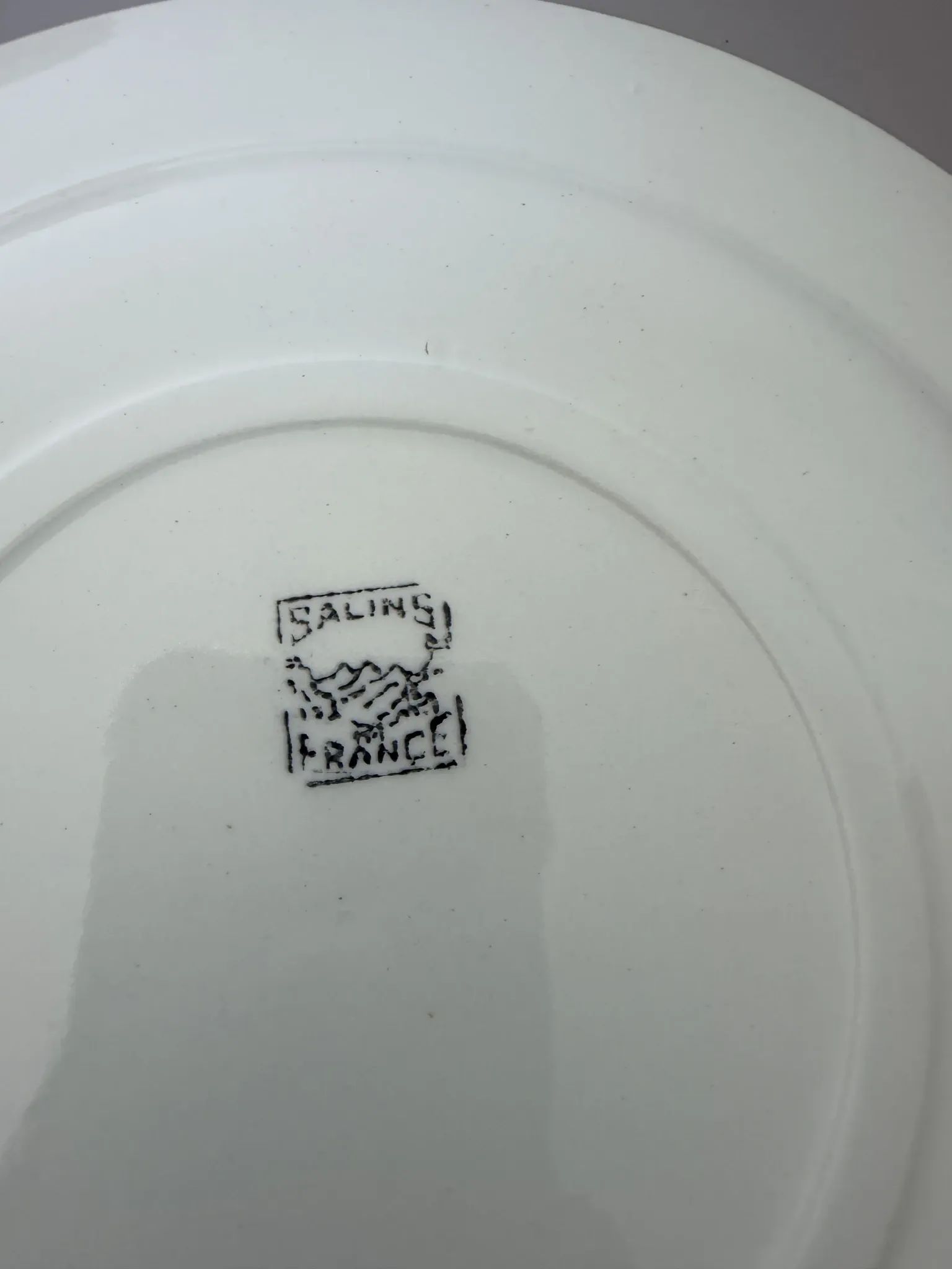 4 vintage flat plates from the Salins factory 210638