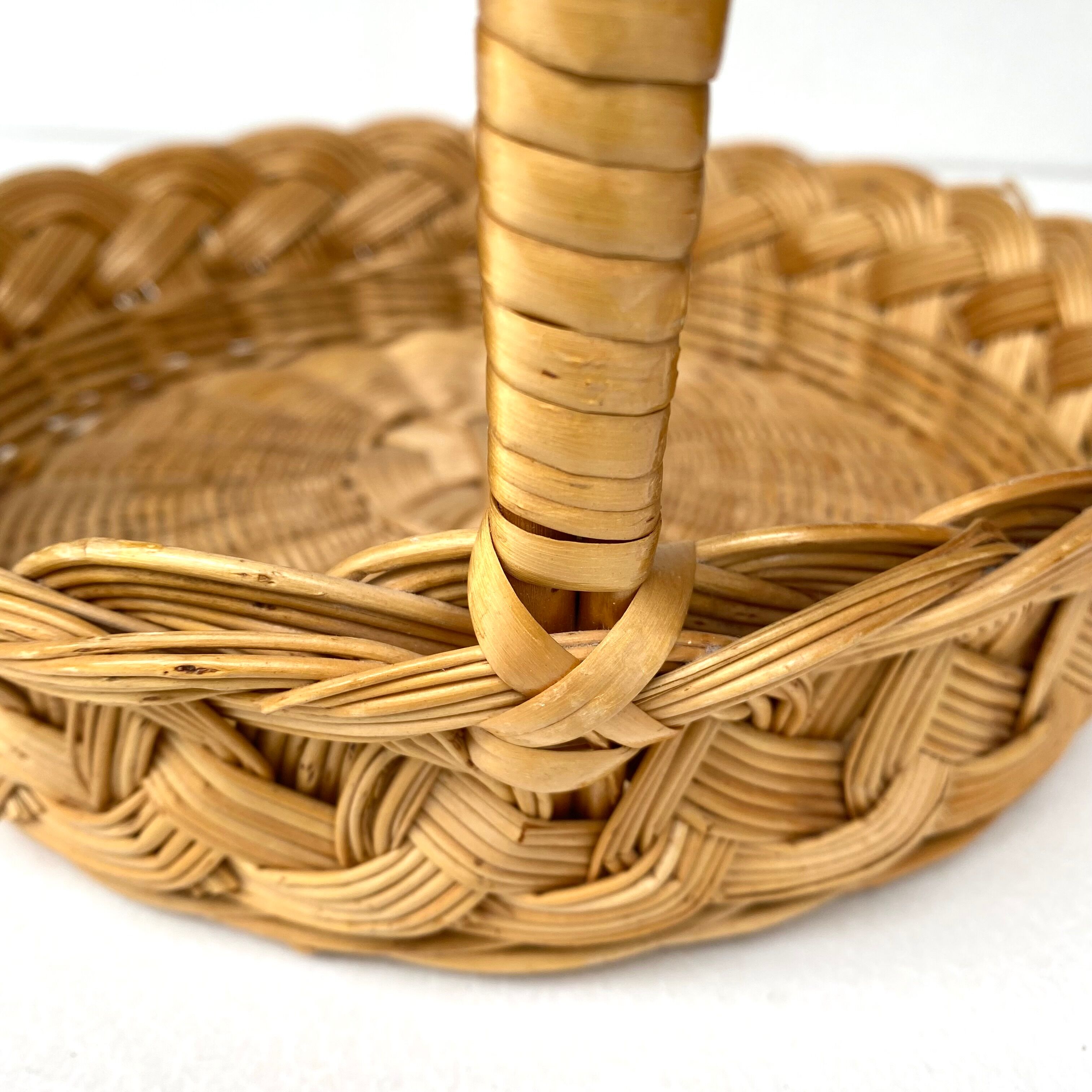 Vintage wicker basket