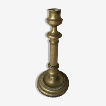 Golden brass candlestick