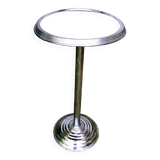 Art deco metal pedestal table