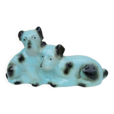 Art Deco ceramic animal statue - dogs