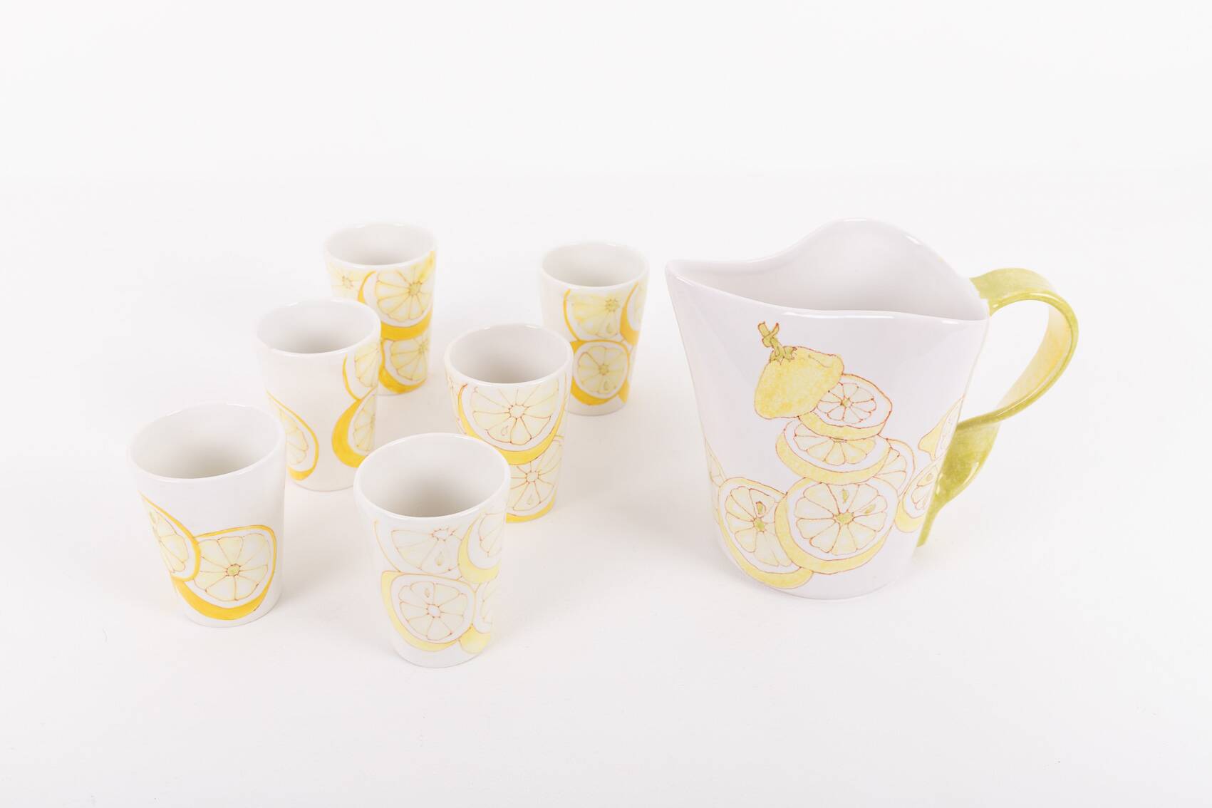 Italian Art Pottery set from Amalfi coast, 1980’s