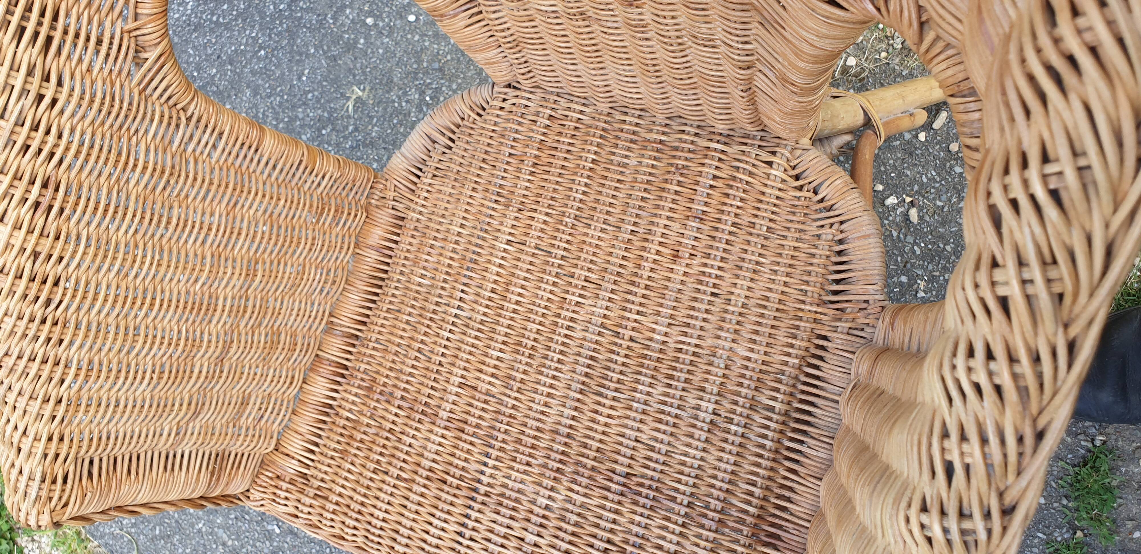 Rattan armchair