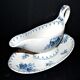Sarreguemines U&C Flore sauce boat in earthenware with blue flowers