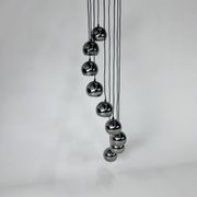 Lustre Cascade Mid Century en Chrome, 1960s