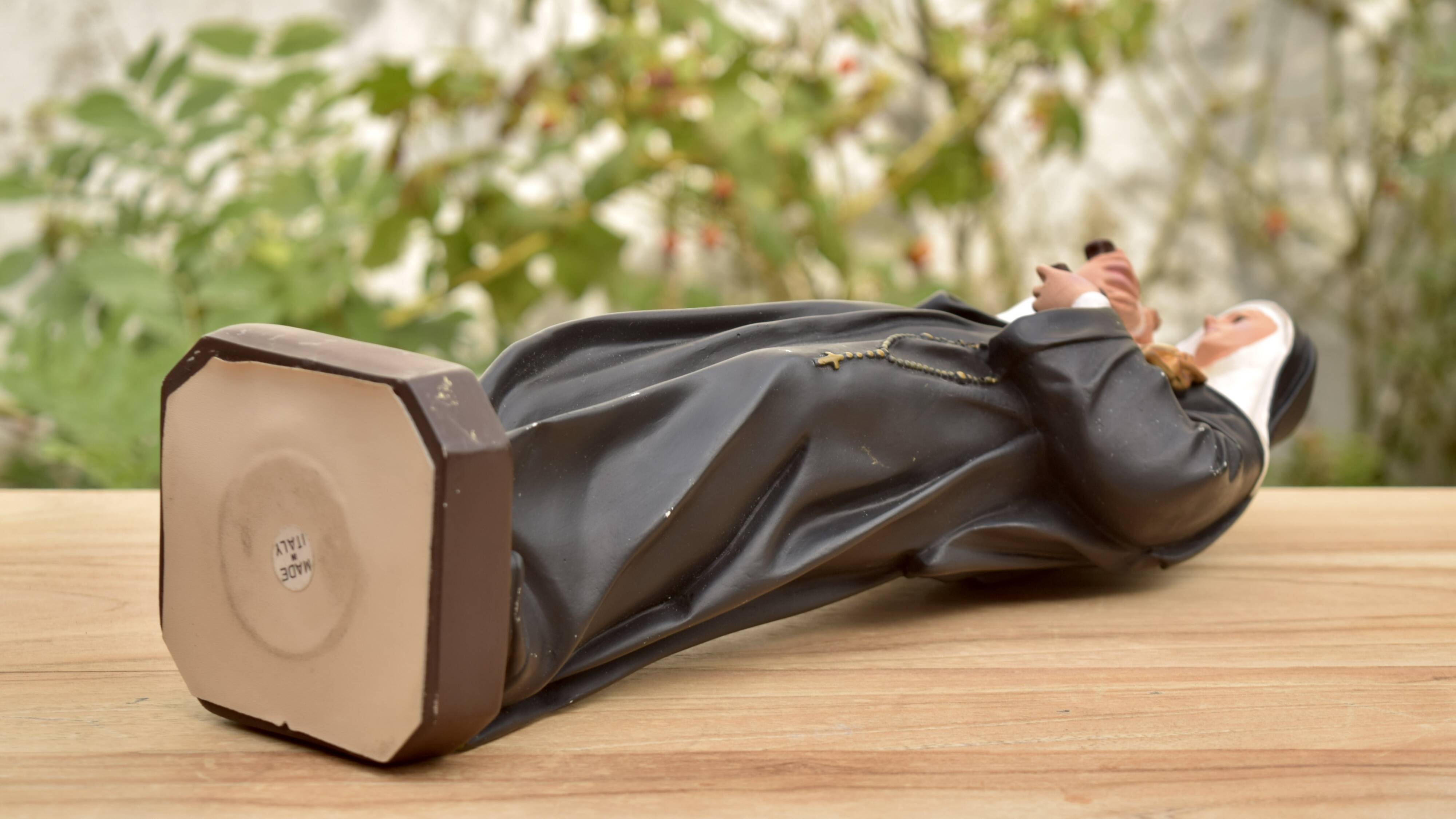 Saint Rita statuette in hand-painted resin - 40 cm - Made in Italy