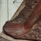 Terracotta sculpture of a female nude by Alberto Sparapani, signed.