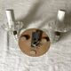 2-light murano glass and mirror wall light