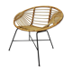 Rattan and metal chair