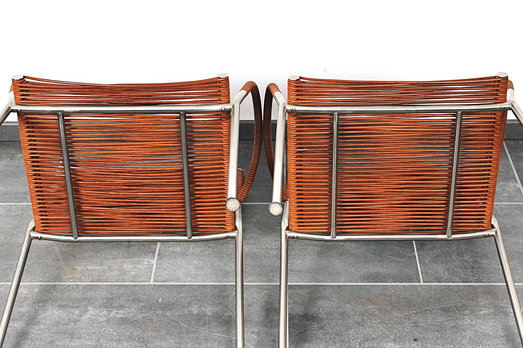 Miss B chairs by Tito Agnoli for Pierantonio Bonacina, 1980s, set of 2