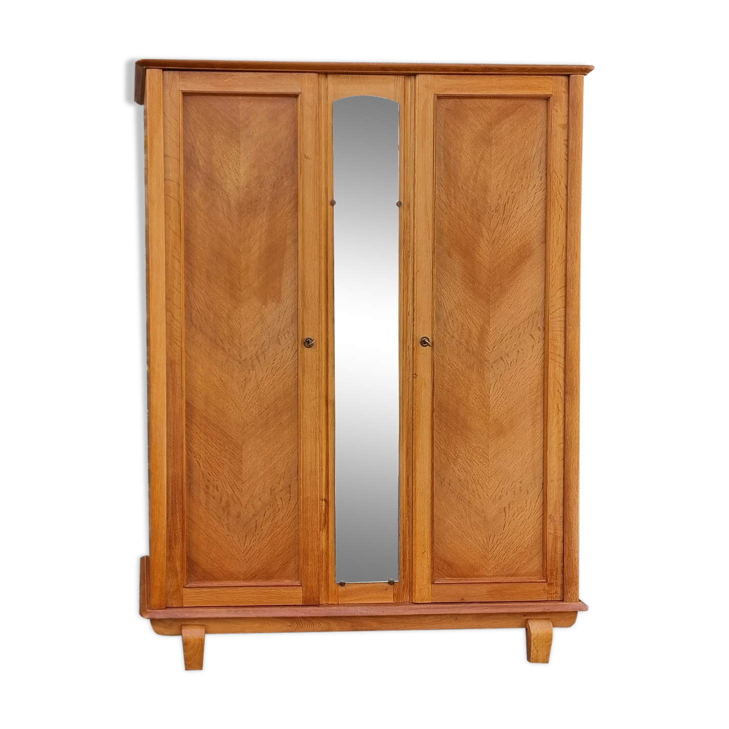 Wardrobe, mirror, vintage, 50s