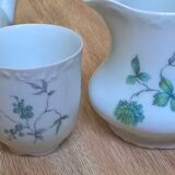 Set of 3 antique elements Limoges porcelain