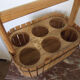 Basket rack wooden