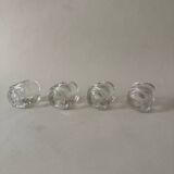 Glass candle holders by Joe Colombo for Arno Italy 1960s