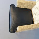 Donghia Block Island chairs 1990s original leather seats. 5 x armrests, 2 x without by John Hutton