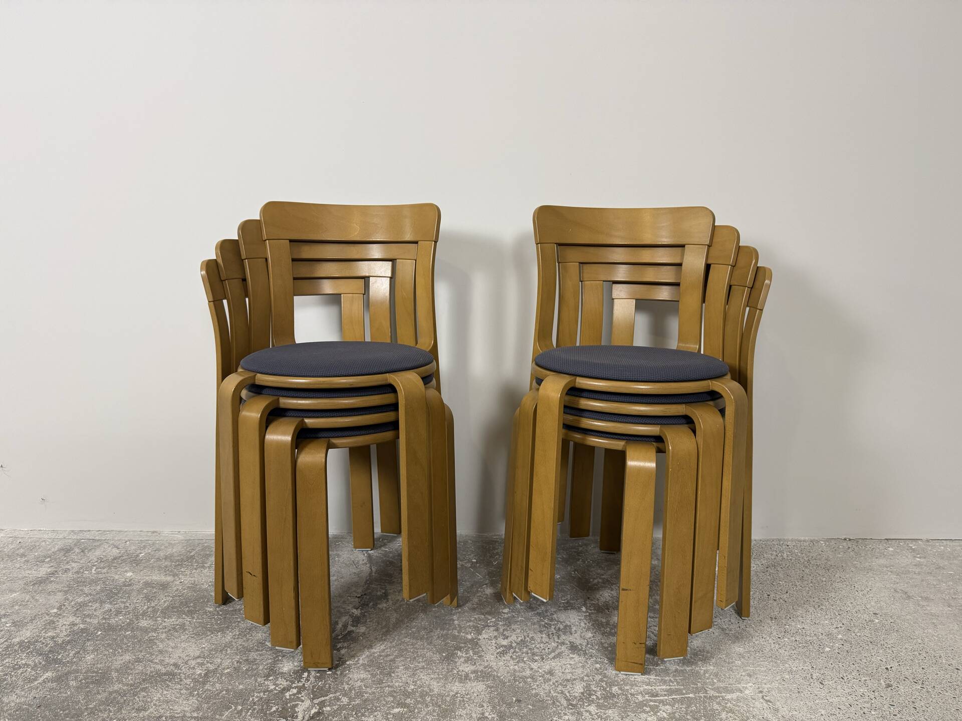 8 Bruno Rey chairs – Dietiker – Model 3300 – Swiss design