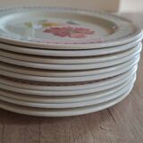 13 assiettes anciennes DDP France, années 1950-60