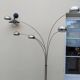 Lily of the valley floor lamp with 5 branches, vintage Italian design.