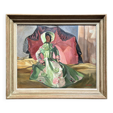 Post-impressionist painting by Henri WALBERT Oil on canvas 1920