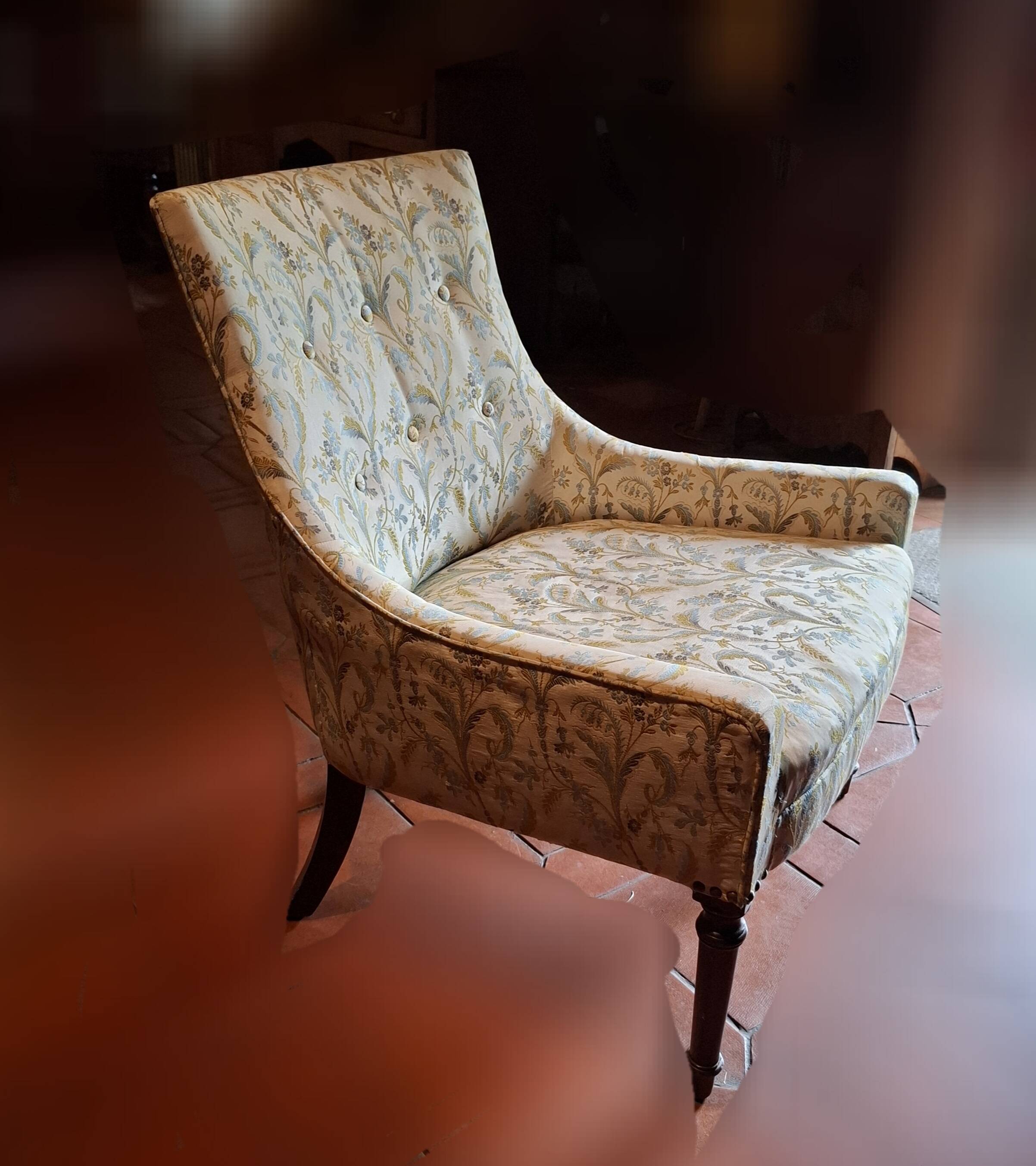 Renovated antique armchair
