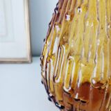 Bouteille, carafe Empoli en verre ambré