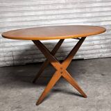 Vintage Scandinavian extendable teak table from the 1970s.