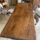 Solid wood farmhouse table