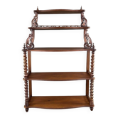 Grande Etagère En Acajou Sculpté , XIXe Siècle