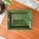 Green and gilded ceramic ashtray M99