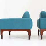 Mid Century Pair of "Romantica" Armchairs by Piero Ranzani for Elam , 1950s