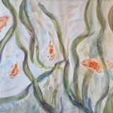 Goldfish painting table