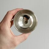 6 coupelles à dessert sur pied en métal brillant