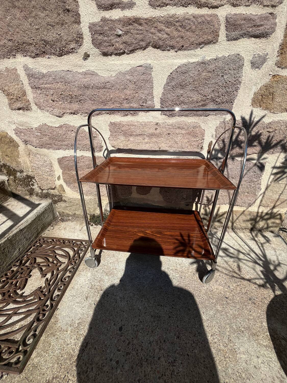 Vintage serving trolley