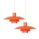Paire de 2 lampes vintage PH 4/3 de Poul Henningsen, Louis Poulsen, 1966