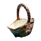 Signed dl earthenware basket
