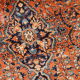 Handmade antique Persian Sarouk rug 4.1' x 6.7' (125cm x 204cm) 1920s