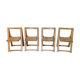 Suite de 4 chaises pliantes