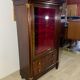 Vitrine style empire acajou