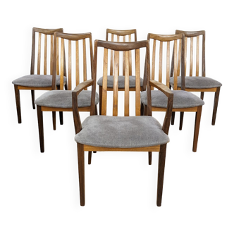 Set of 6 vintage chairs by G-Plan