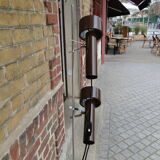 Lamppost space age brown with 2 spots