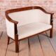 Biedermeier Seating Set in Walnut and Ebony, Austria, 1820s, Set of 3