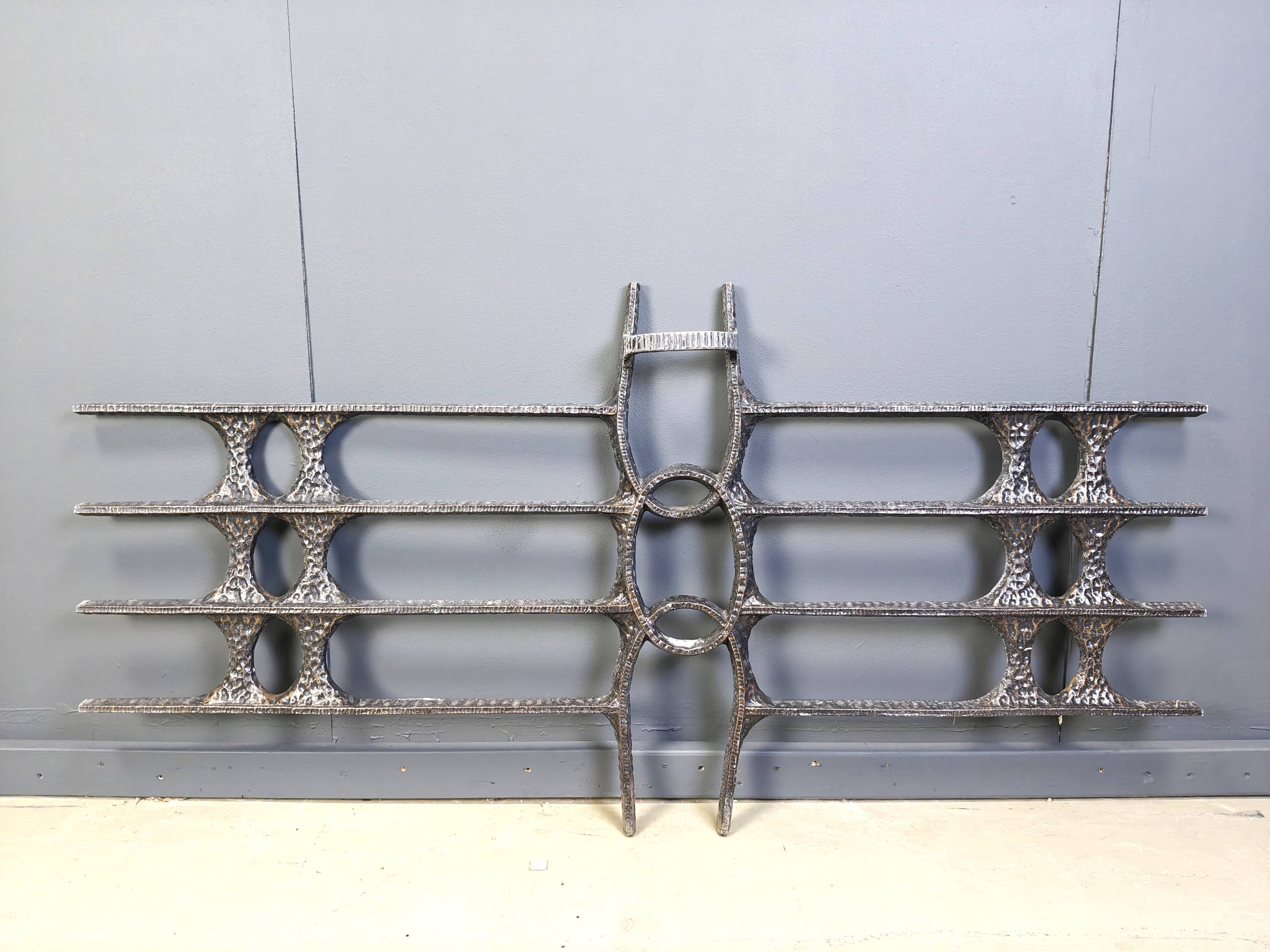 Large vintage brutalist wall sculpture, 1970s