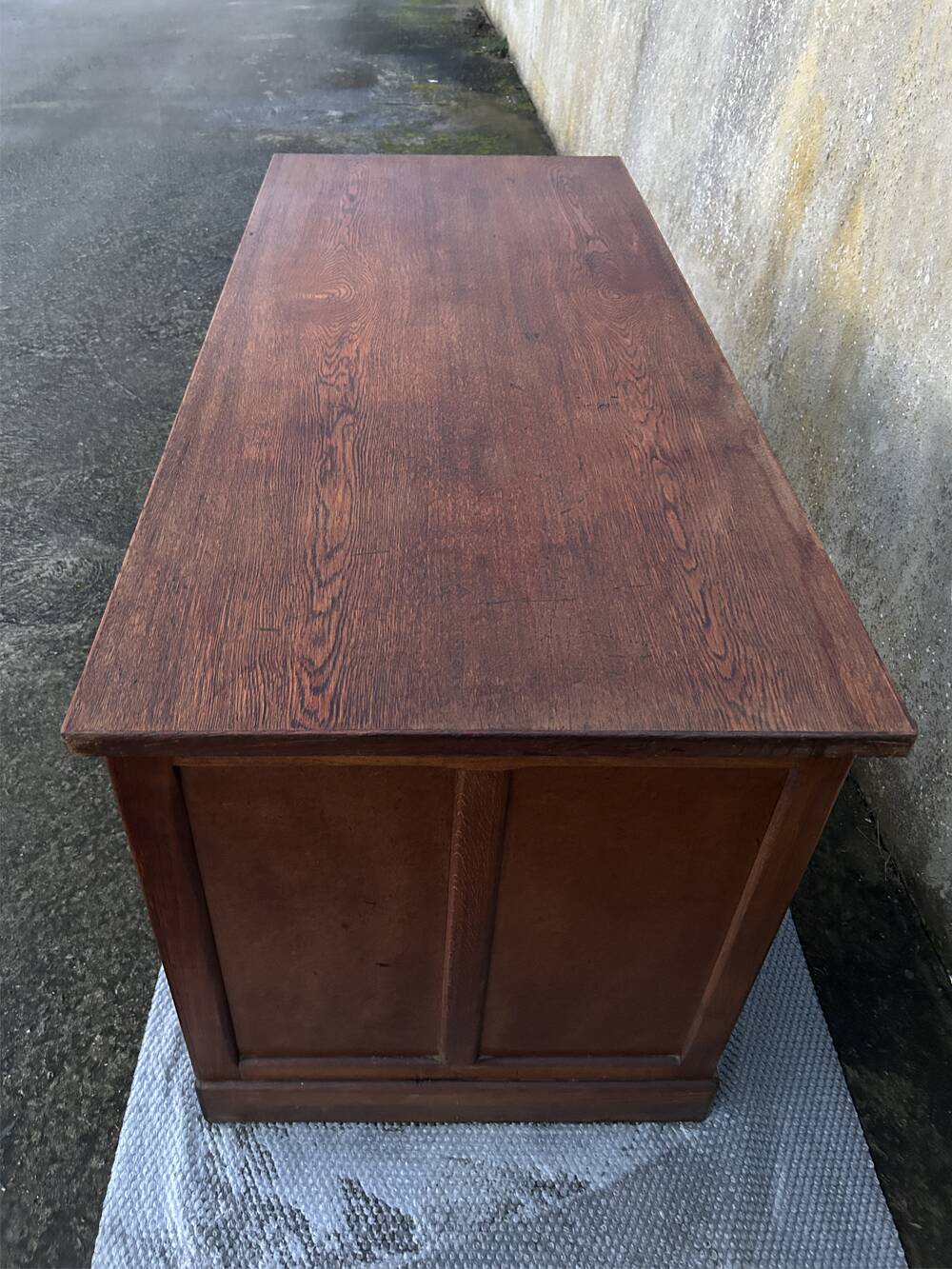 Bureau de notaire, meuble de métier, bois, vintage, début XXème.