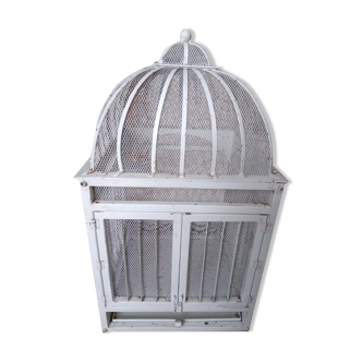 Old iron bird cage
